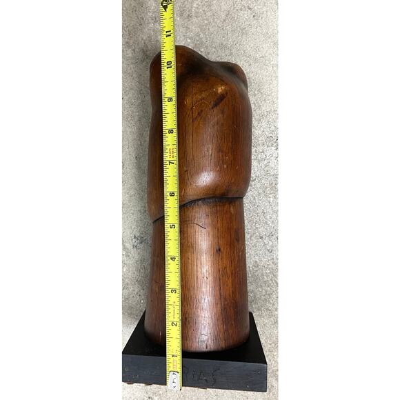 Vintage Arias Wood Carving Sculpture Woman & Child, 10" - Picture 8 of 16